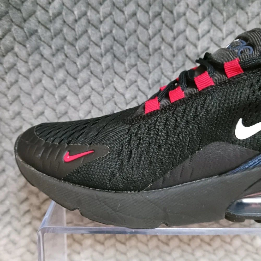 Nike Air Max 270 Black Midnight Navy Red GS Running Shoes Size 4.5Y Women's 6